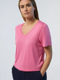 North Sails T-shirt con scollo a V*Donna Outlet|T-shirts
