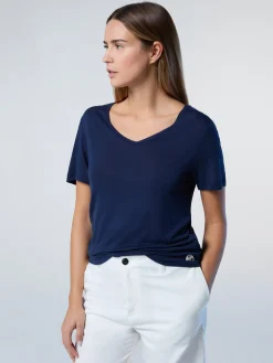 North Sails T-shirt con scollo a V*Donna Outlet|T-shirts