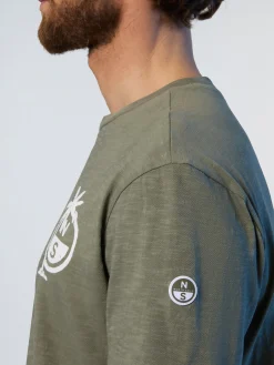 North Sails T-shirt con stampa palme*Uomo Outlet|Outlet