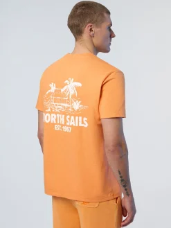 North Sails T-shirt con stampa palme*Uomo Outlet