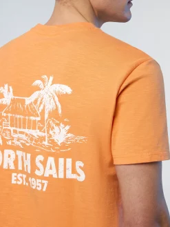 North Sails T-shirt con stampa palme*Uomo Outlet