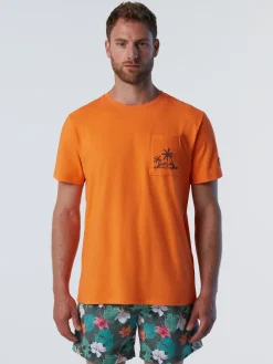 North Sails T-shirt con stampa palme*Uomo Outlet