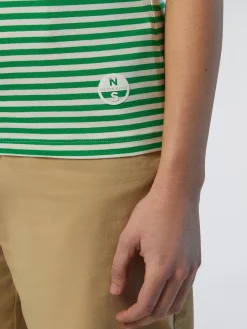 North Sails T-shirt in modal a righe*Donna Outlet|T-shirts